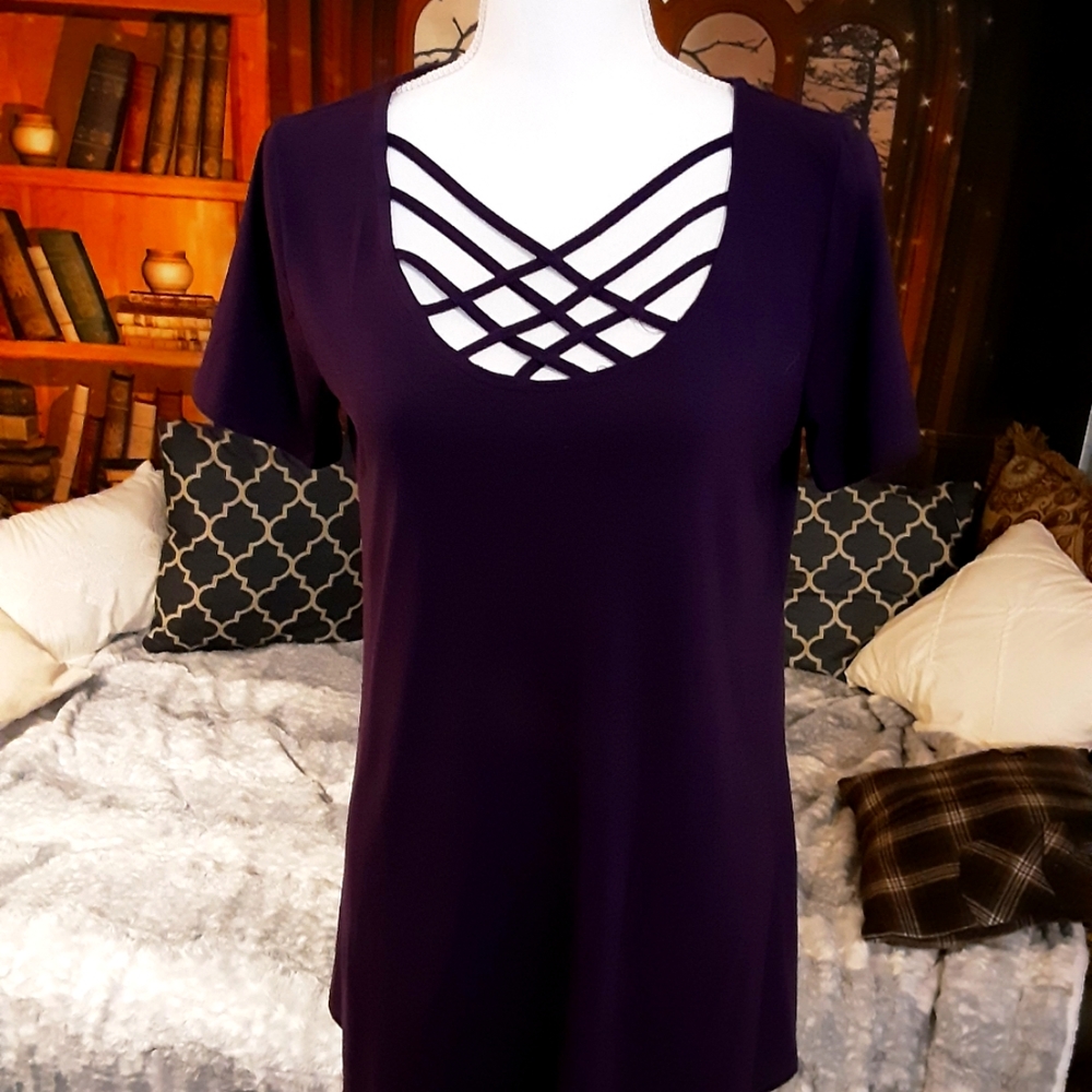 Deep purple tunic